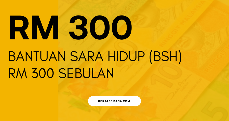 Bantuan Sara Hidup (BSH) RM300 Sebulan : Mohon Sekarang